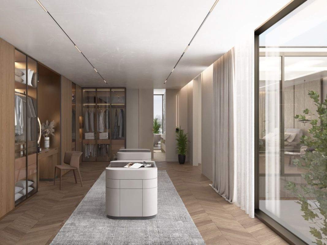 Walk-in dressing room