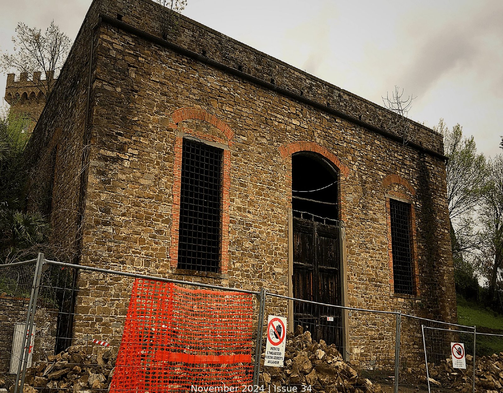 Existing condition of the heritage stone tower